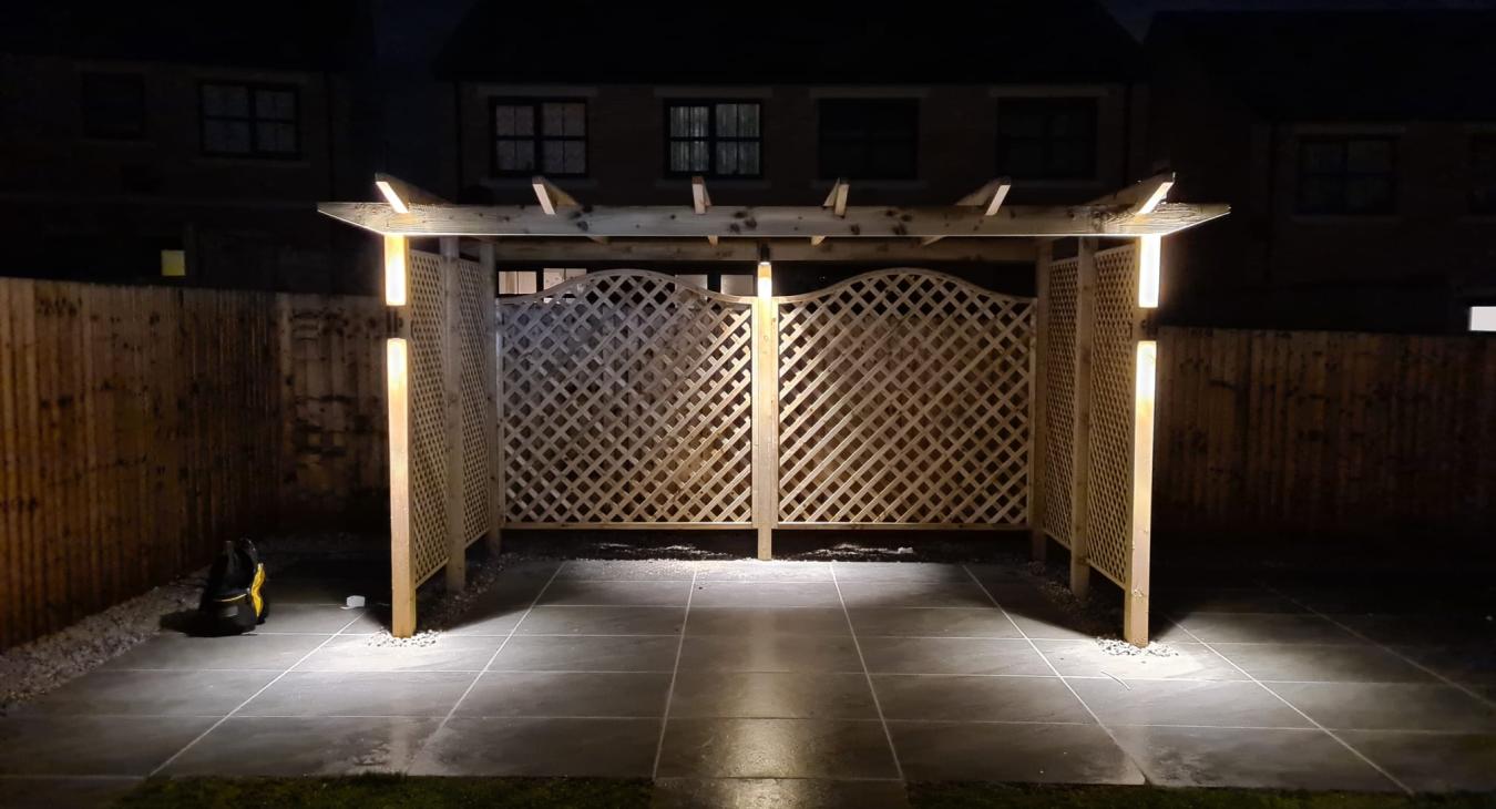 Garden lighting design & installation in Rotherham