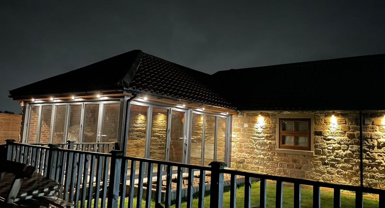 Exterior down-lighting in Rotherham