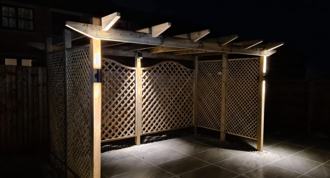 Garden lighting design & installation in Rotherham