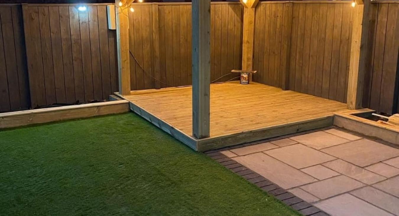 Garden lighting design & installation in Rotherham