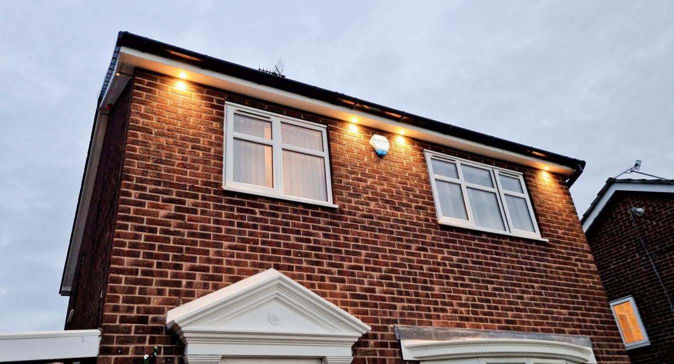 Security lighting installed by MP Electrical in Rotherham
